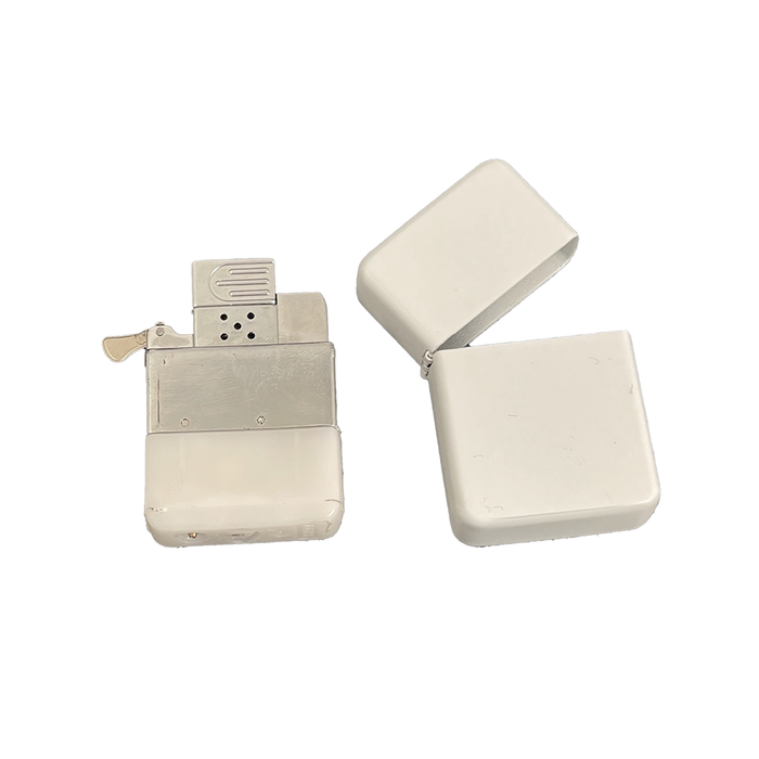 Sublimation Blank NEW White Butane Torch Piezo Ignition Lighter