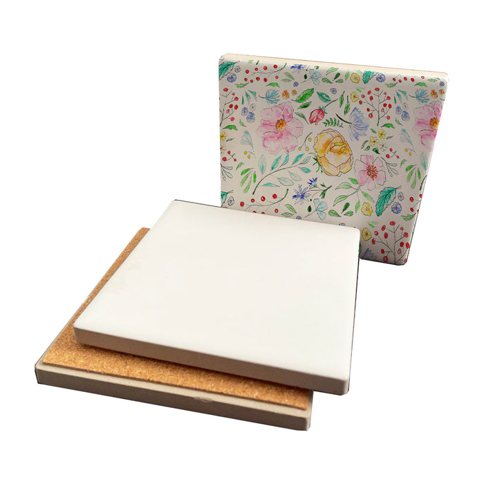 Sublimation Blank 4" x 4" Smooth Porcelain Tile