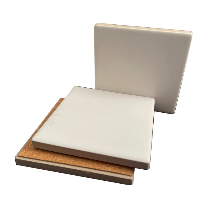 Sublimation Blank 4" x 4" Smooth Porcelain Tile