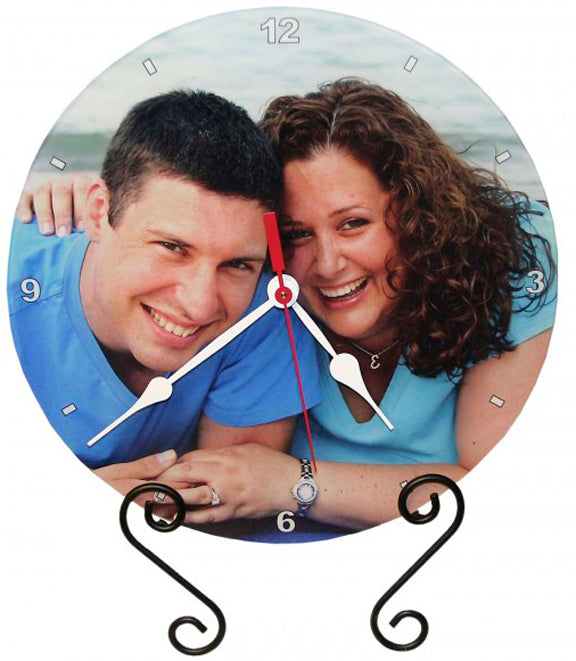 Glass Clock - 12" Round