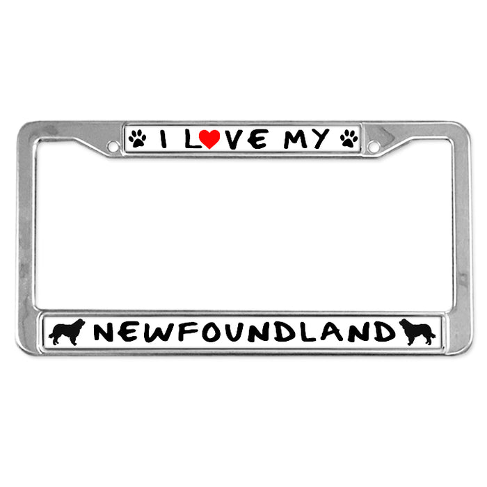 NEW STAINLESS-STEEL LICENSE PLATE FRAMES
