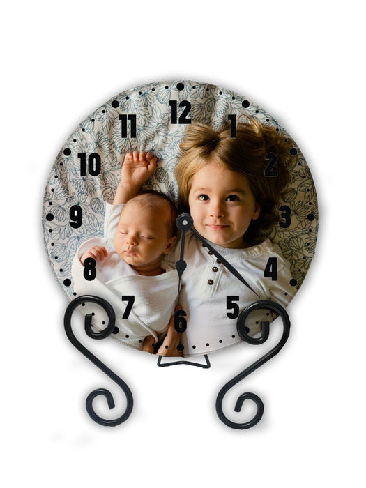 Glass Clock - 8" Round