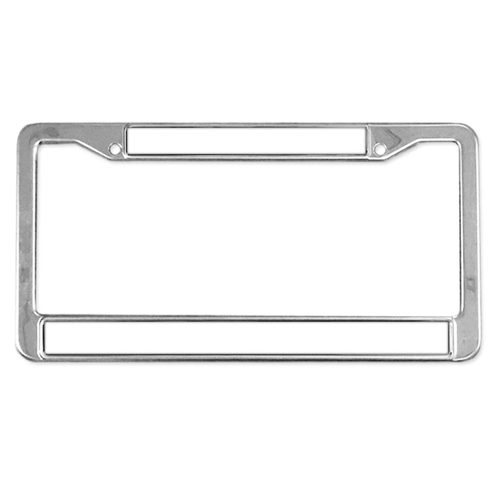 NEW STAINLESS-STEEL LICENSE PLATE FRAMES