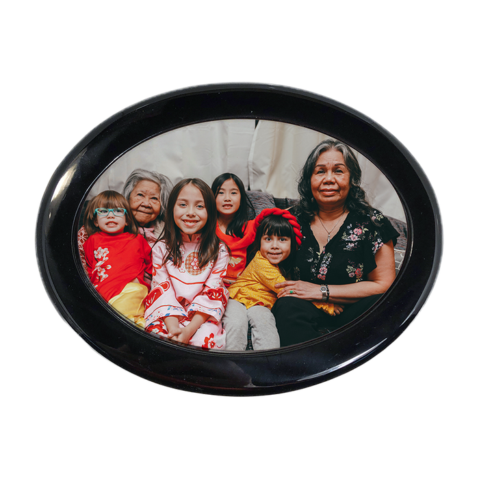 Sublimation Blank Black Oval Piano Box