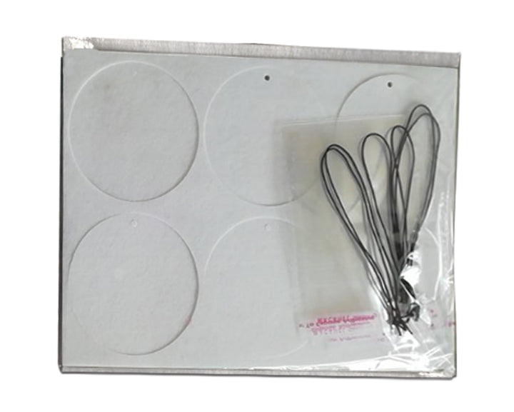 Felt Auto Air Freshener- Round 6pc Per Sheet