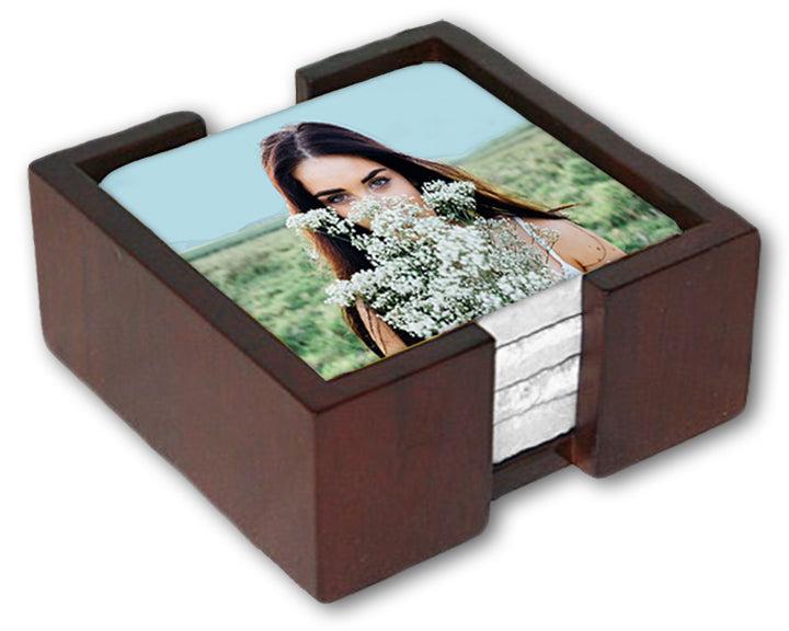 Sublimation Blank Square Wood Coaster Racks