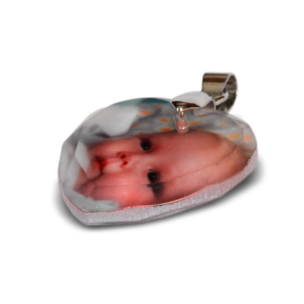 Sublimation Blank Crystal Heart Pendant