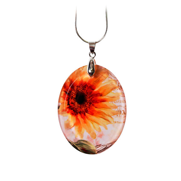 Sublimation Blank Crystal Oval Pendant