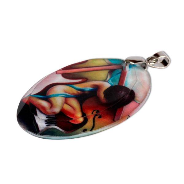 Sublimation Blank Crystal Oval Pendant