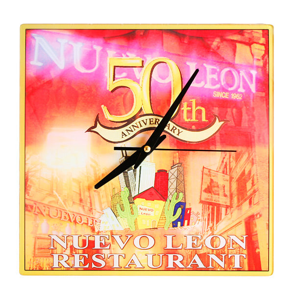 Glass Clock - 12" Square