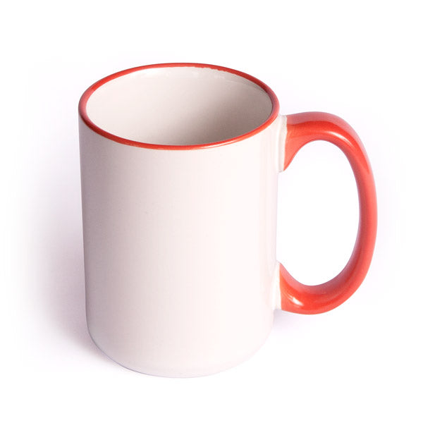 Red Lip and Handle Mugs