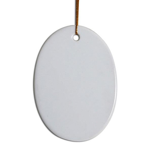 Two-Sided Porcelain Ornaments