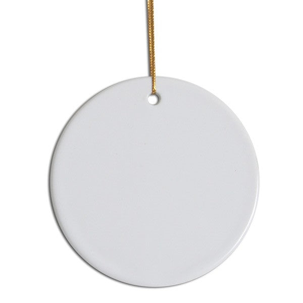 Sublimation Blank Porcelain Round Ornaments