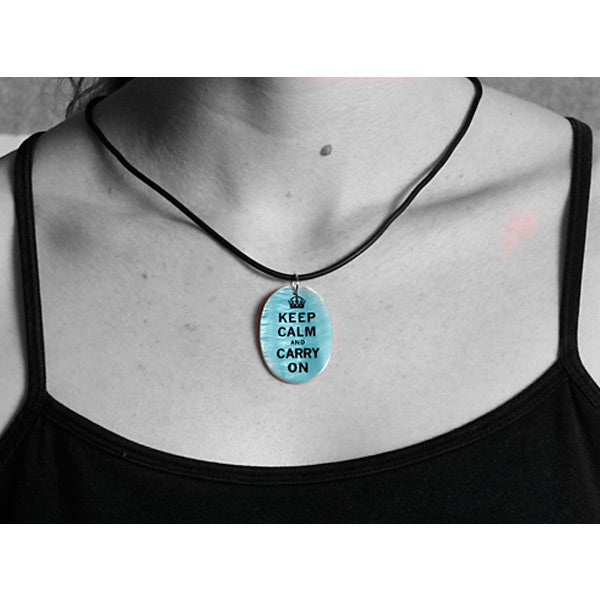 Sublimation Blank Oval Shell Pendant