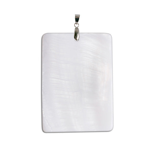 Sublimation Blank Rectangle Shell Pendant - Portrait