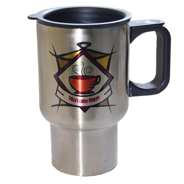 Silver Stainless Steel Travel Mug
